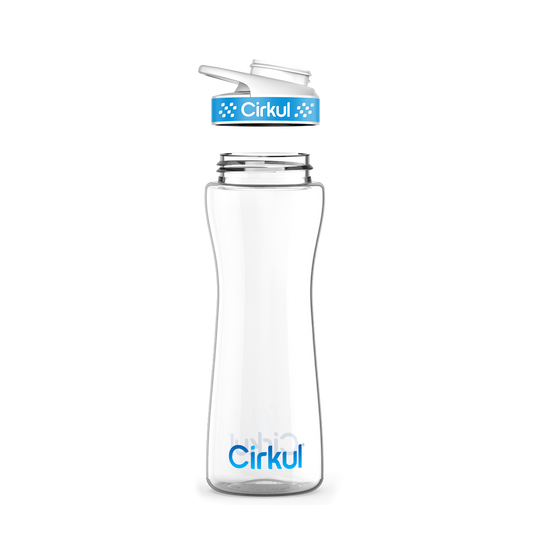 22oz. Plastic Bottle with Blue Comfort Grip Lid