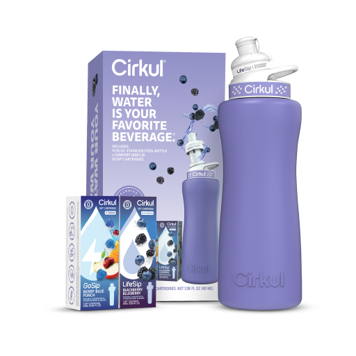 32oz. Matte Periwinkle Stainless Steel Bottle Starter Kit U3